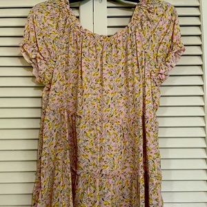 Unique spectrum floral blouse, size small